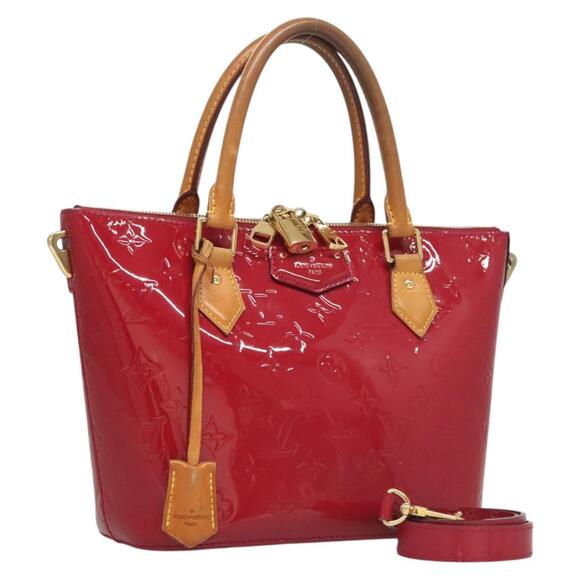 LOUIS VUITTON Vernis Montebello PM Hand Bag Rose Indian M90166 - Picture 1 of 16